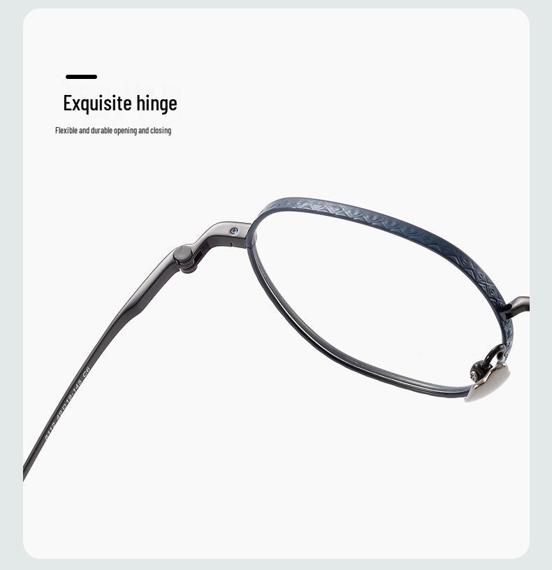 Retro Japanese Titanium Small Frame Myopia Glasses: High-Prescription, Polygonal, Wide Rim for Small Faces