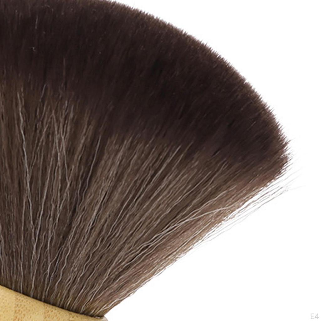 15cm Barber Neck Duster Brush Facial and Hair Remover Accessories Multipurpose Wooden Handle