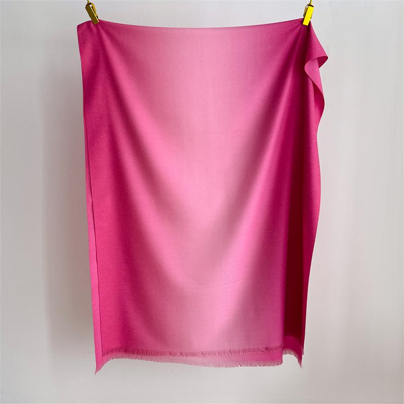80*200cm Winter Warm Gradual Color Women Scarf Thick Cashmere Large for Pashmina Shawl Wraps Bufanda Female with Tassel Scarves