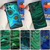 Gold Indigo Faux Malachite Soft Case For Samsung Galaxy S25 Ultra S9 S10 S20 FE S21 S22 S23 Plus S24 Ultra Funda Cover