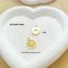 European & American Gold-Plated Moon Star Copper Pendant Necklace for Women