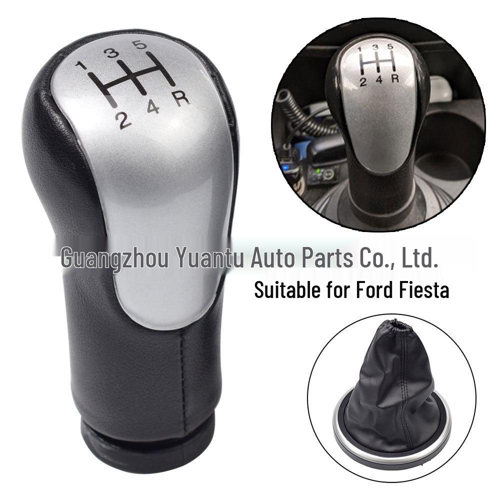 Leather Gear Shift Knob Dust Cover for Ford Fiesta 2002+