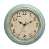Retro Artificial Aging Decorative Wall Clock American Round Quartz Wall Decorative Clock 12 Inches Home Living Room Accessories