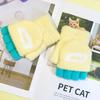 Children's Velvet Thickened Knitted Gloves: Warm, Finger-Accessible, Cartoon Design for Autumn/Winter