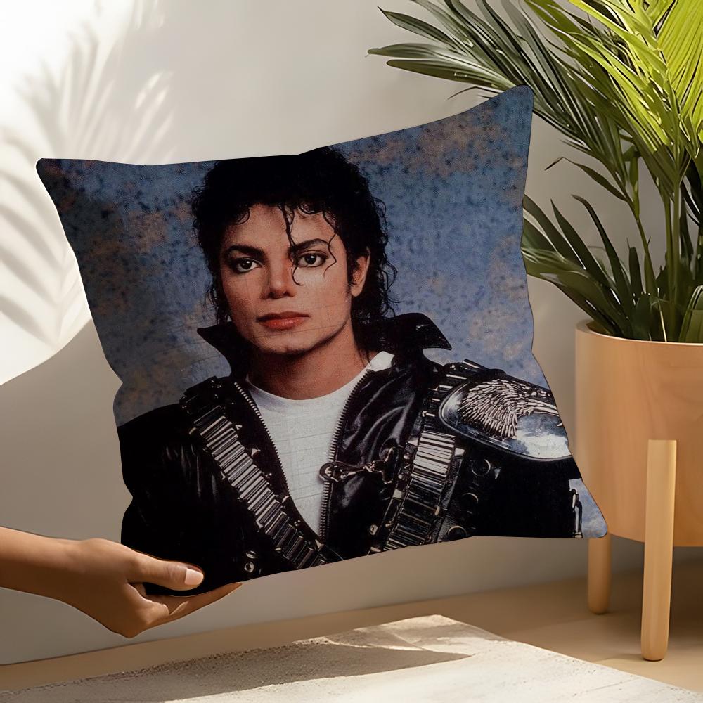 Classic Singer M-Michael Jackson Pillow Case Linen Cushion Covers For Decorative Sofa Home Pillows Case Car Chair Pillows Cases