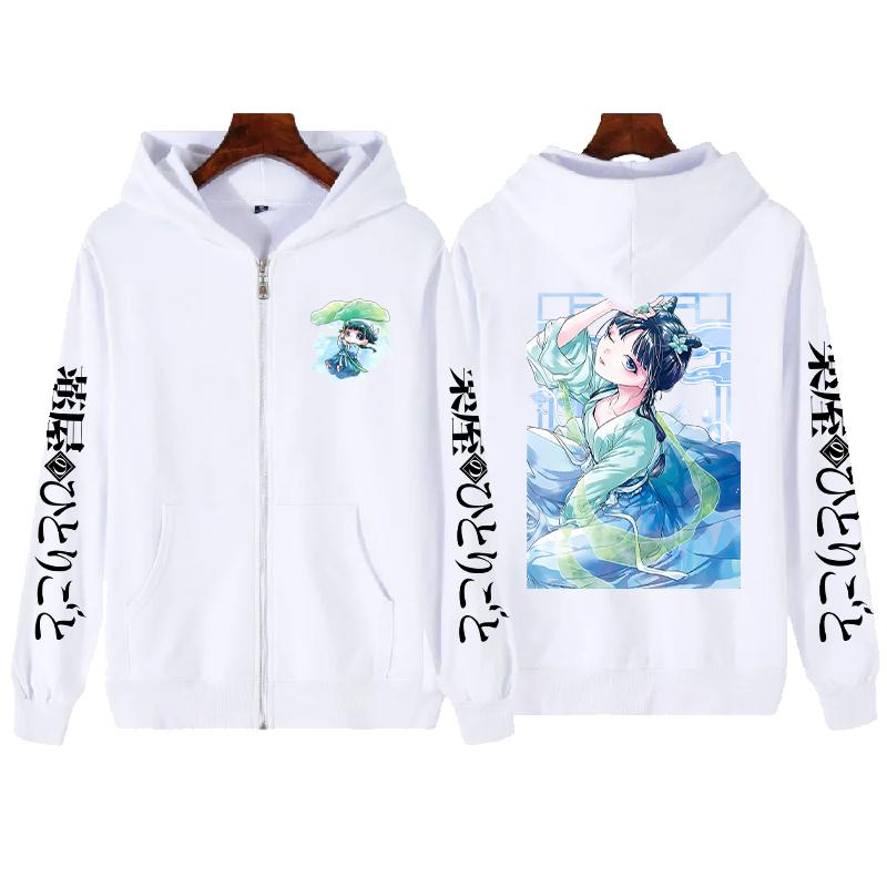 Maomao Kawaii Graphic Hooded Anime The Apothecary Diaries Sweatshirt Men Women Oversized Hoodies Harajuku Male Manga Zip Jacket