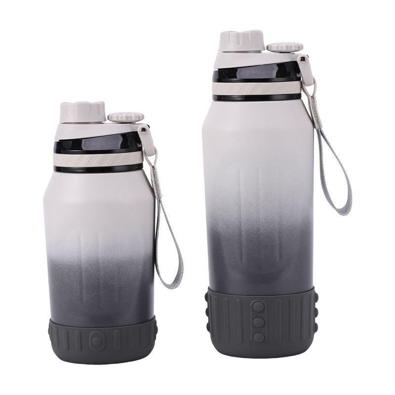 316 Stainless Steel Insulated Women's Sports Water Bottle, Large Capacity, Portable with Carry Rope for Outdoor Activities