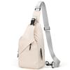 Men's breast bag Large capacity sports messenger bag Travel waterproof shoulder bag Functional wind Simple leisure