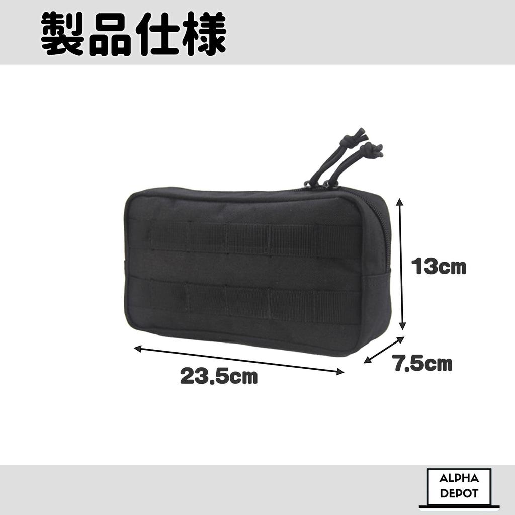 Alpha Depot Tool Bike Tool and Accessory Handlebar Handlebar Belt Touring Bag, Bicycle/Road Saddlebag/Side Bag, Waterproof, Storage, Pouch, Bag,