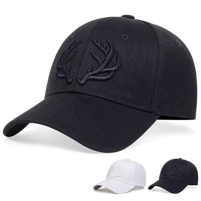 Unisex Antler Embroidery Baseball Cap Men Adjustable Cotton Hat Maoqing Material Sunscreen Hats Casual Caps Trucker Hat