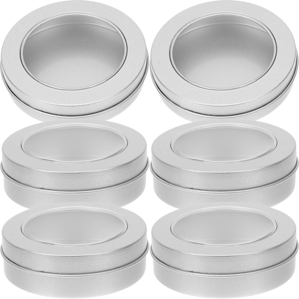 

6 шт. Круглые жестяные коробки-контейнеры для хранения чая, подставки для конфет, подарочные банки для путешествий