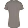 T-shirt Long Homme - URBAN CLASSICS - Gris - Coupe Ajustée - 100% Coton