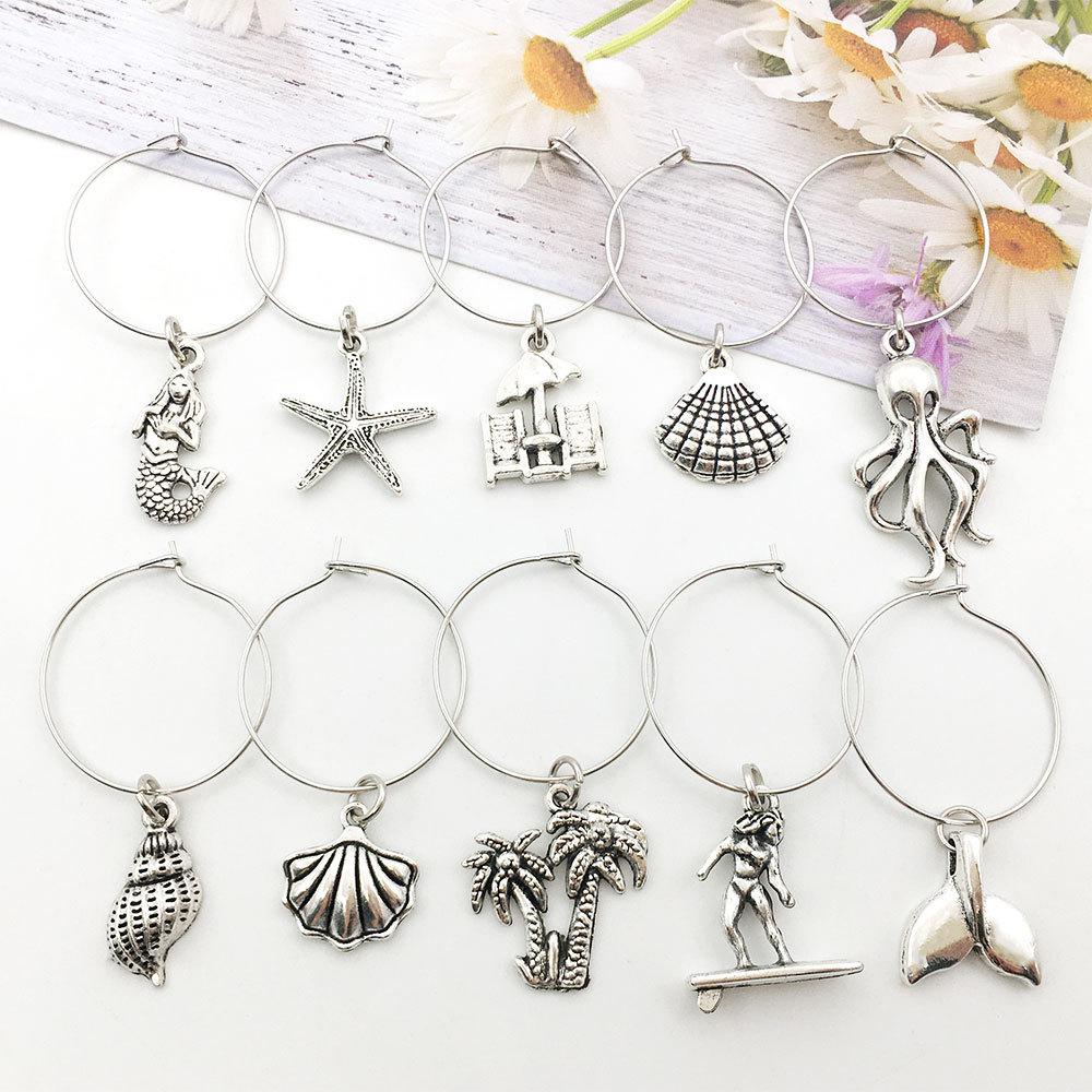 Nine-Character Earrings, Simple Earclips, Ear Jewelry, Stud Earrings Set, Handmade Creative Diy Round Earrings, Material Package.