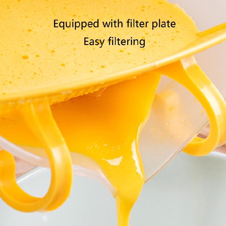 Measuring Cup Baked Egg Beating Bowl Handle Bowl with Drain Plastic Material
