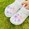 18PCS Fashion Shoe Charms Set Summer Cherry Blossom Pearl Shoe Decorations Buckle for Clogs Sandals DIY Accessories