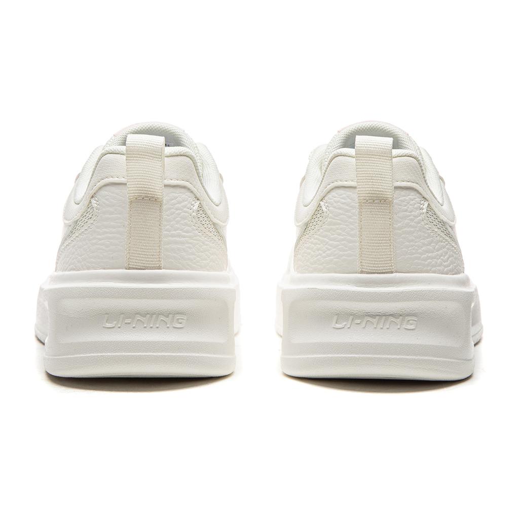 Li Ning Cushioning Abrasion Resistant Slip Resistant Low Top Skateboard Shoes Women's White AGCW078-1