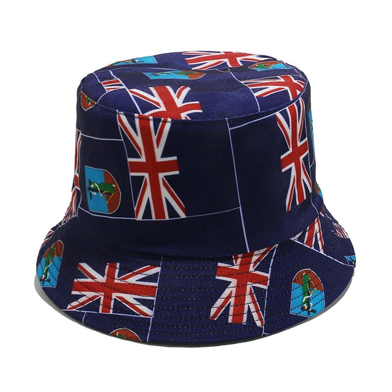 Custom Logo Printed Ecuador Honduras Mexico Souvenir Flag Jacquard Bucket Hat Man