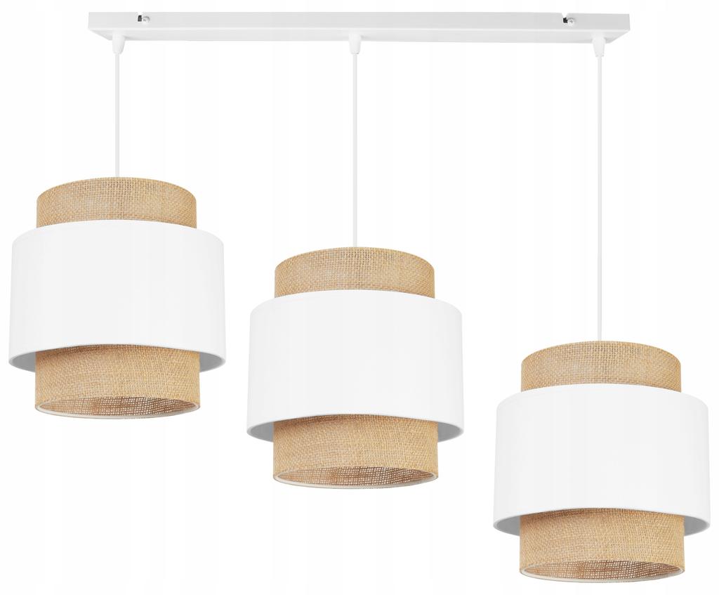 Hanging Lamp, Ceiling Chandelier, Lampshade, Boho Juta