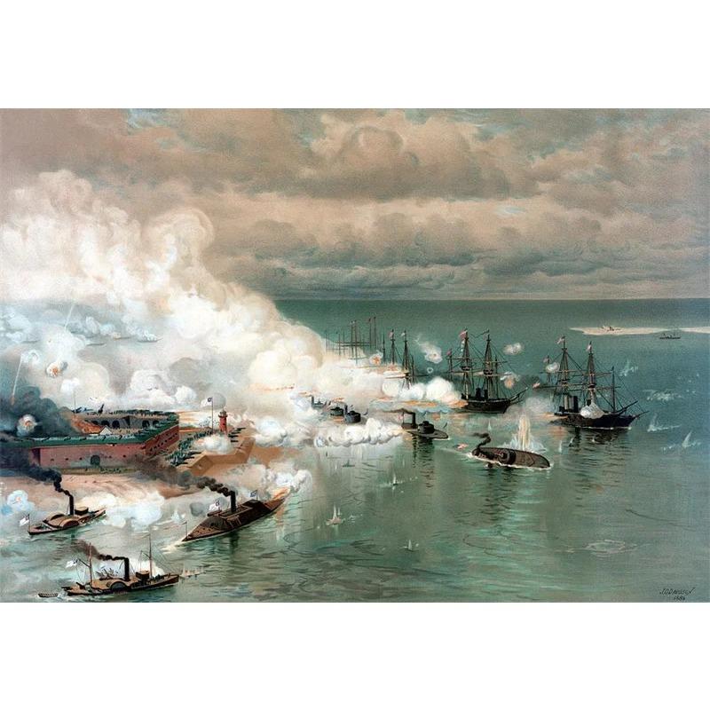 Vintage Oil Painting Poster The Battle of Trafalgar Painting Wall Art Prints Canvas Painting for Gallery Home Living Room Decor