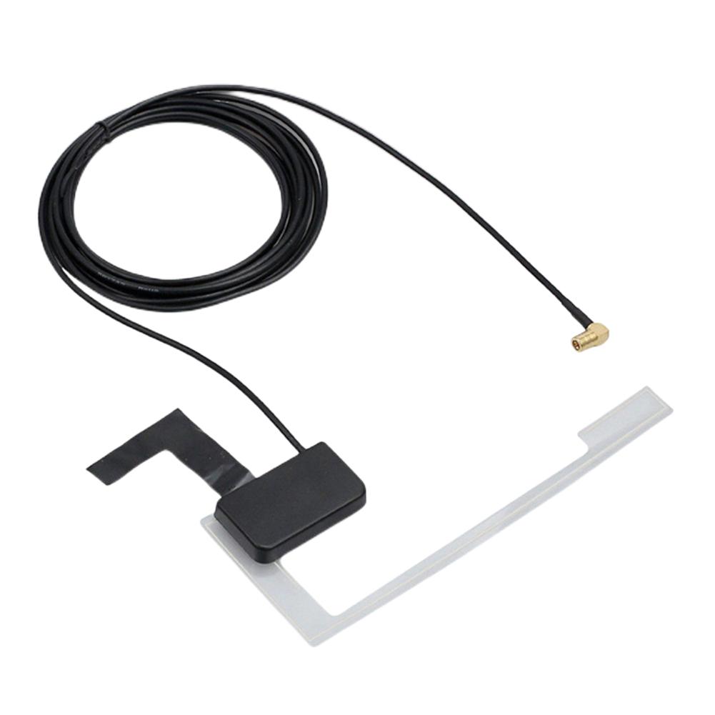 Autoradio Fensterantenne mit SMB-Adapter Aktive DAB-Antenne Versteckte Klebeantenne für Fenster, Dach, Windschutzscheibe für Fahrzeug, LKW, SUV