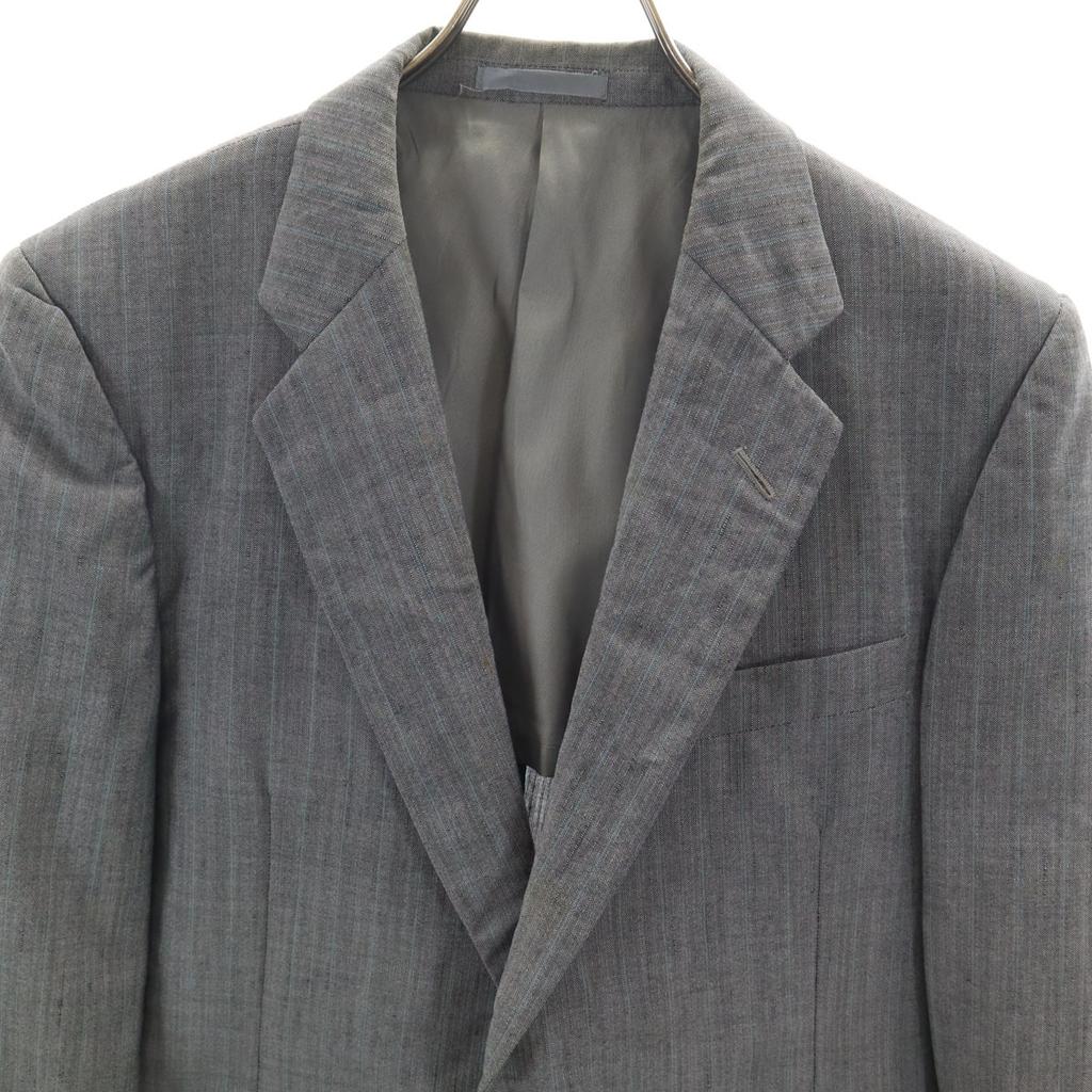 Burberrys 90s Old Striped Pattern tailored jacket BE4 gray Men's Used