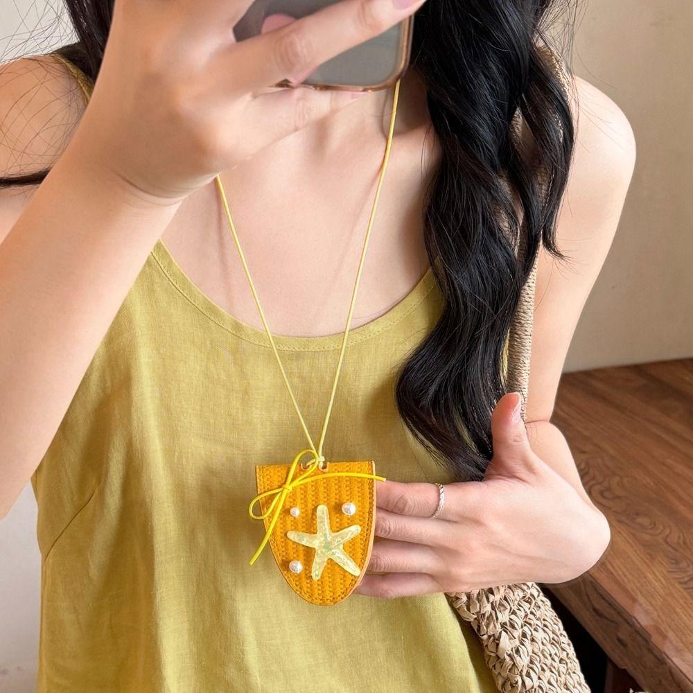 Anti-lost Pu Leather Magnetic Glasses Clip Neck Hanging Sunglasses Pendant Long Necklace  Outdoor