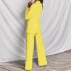 Autumn 2025 Women's Fashion Long Sleeve Suit & Straight Leg Pants Set