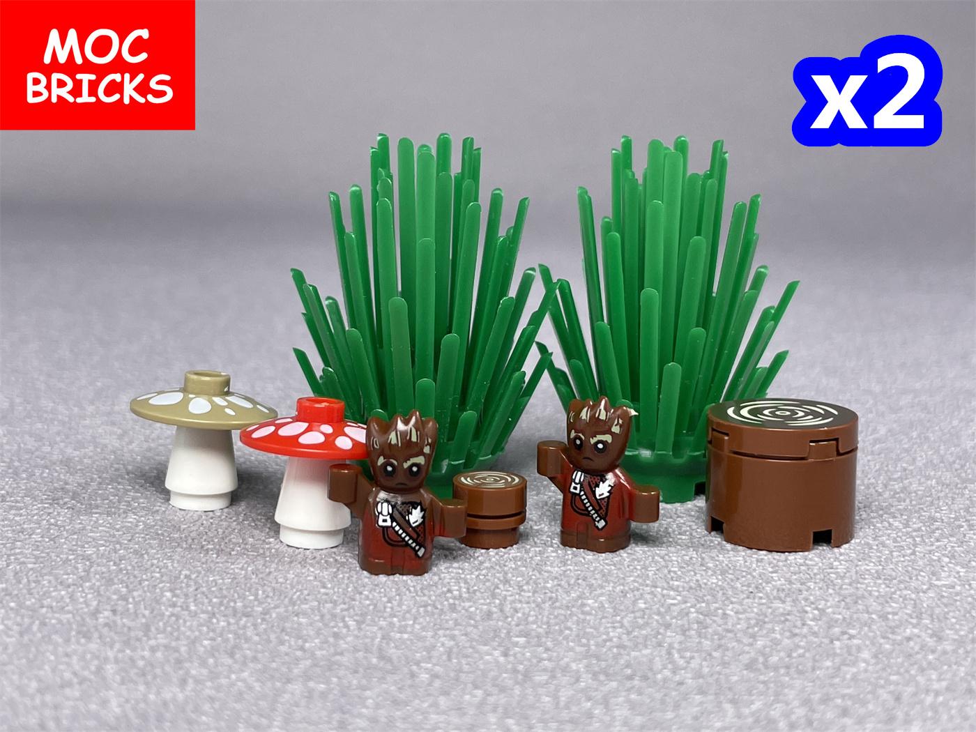 

Нетоксичные Moc Кирпичи Герой Маленькое Дерево Человек 16 мм Фигурка Аксессуары Охранника Собранные Строительные Блоки Детские Куклы Игрушки