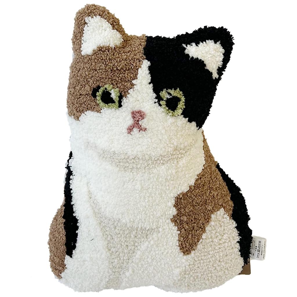 Animal Hugging Plush Animal Interior Calico Cat Cushion, Pillow, Cushion, Cute, Comforting, Decor, Gift, Present,