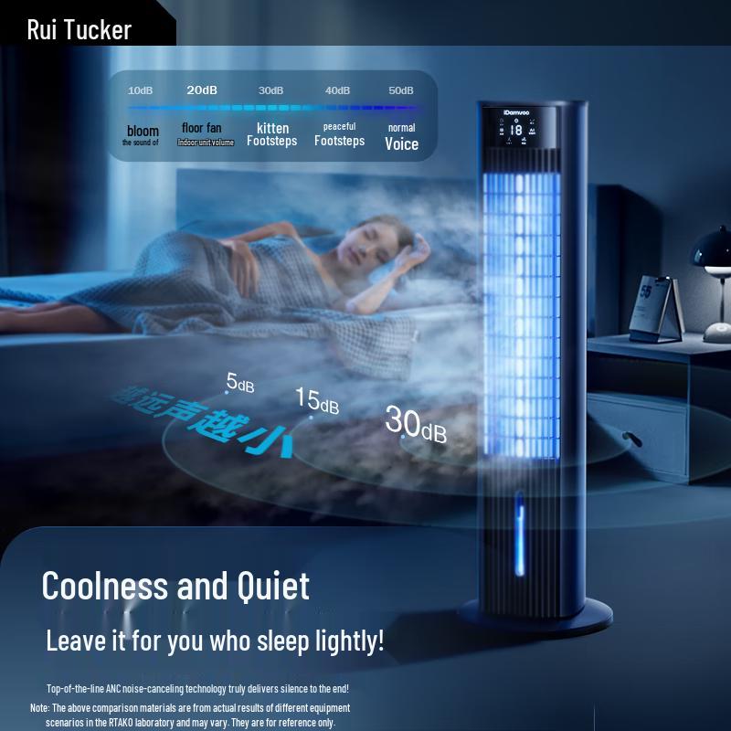 RTAKO Portable Tower Air Cooler Fan