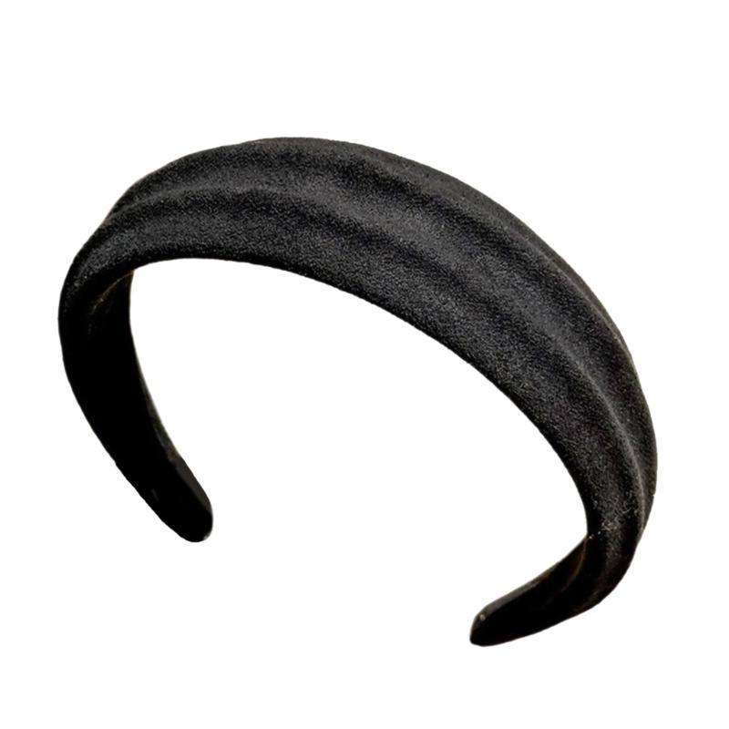 

Elastic Lovely Headbands Comfortable Wide Hair Hoop Elegant Girls Hairpiece Comfortable Hair Accessories чорний