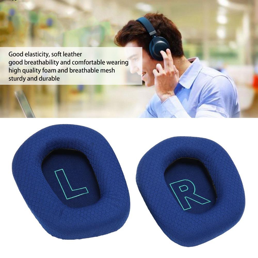 2PCS Comfortable Earpads Cushions Replacement Ear Pads for Logitech G733 Headphones Gaming Headset синий