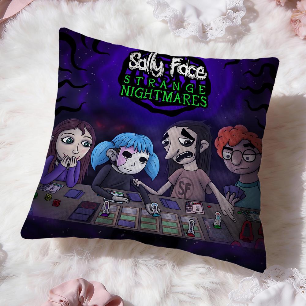Band S-Sally F-Face Cushion Cover Premium Comfort Reversible Pillow Cove -Two in One Design for Any Room & Car Interior