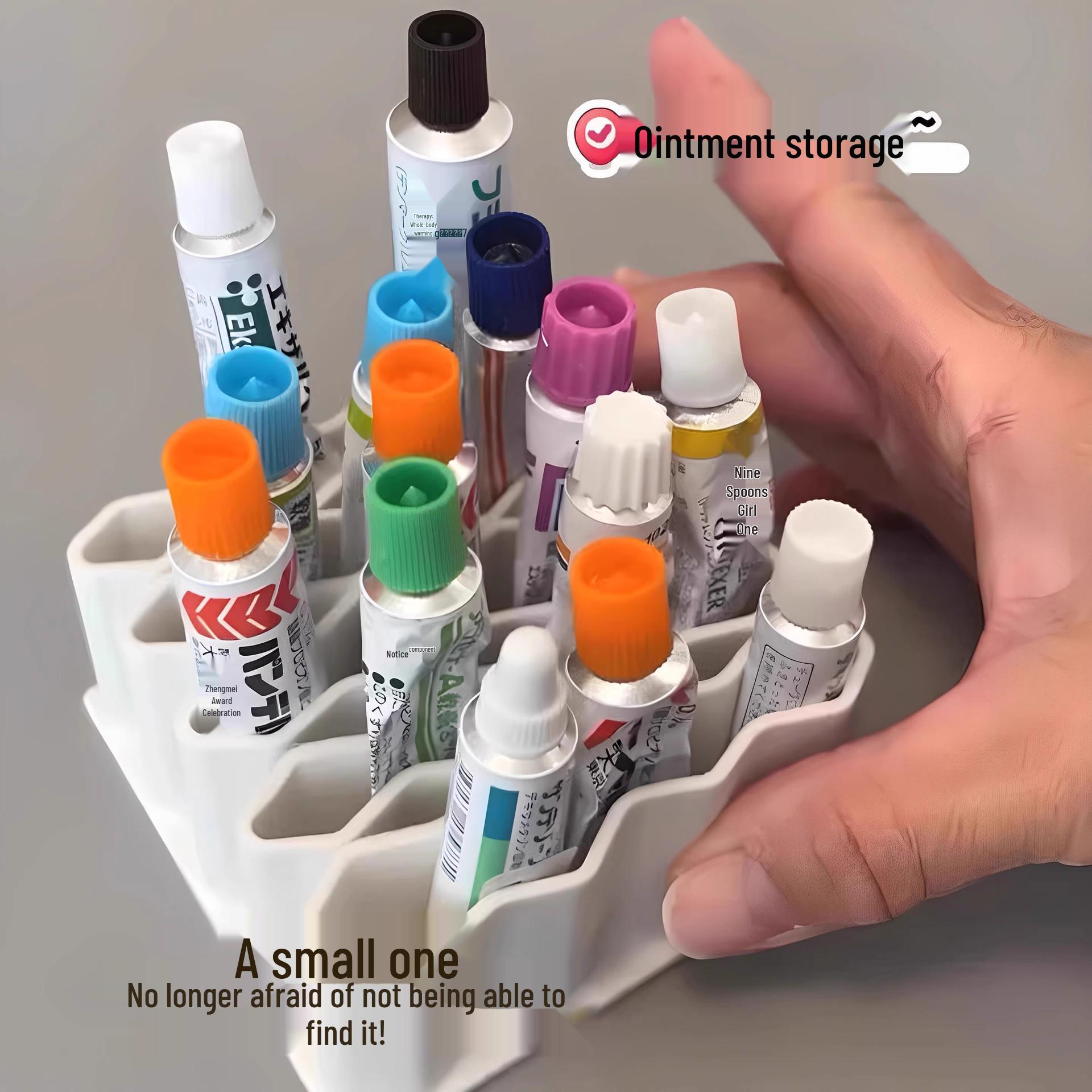 

Multifunctional Desktop Ointment Organizer and Storage Rack Silicone Wave Storage Rack