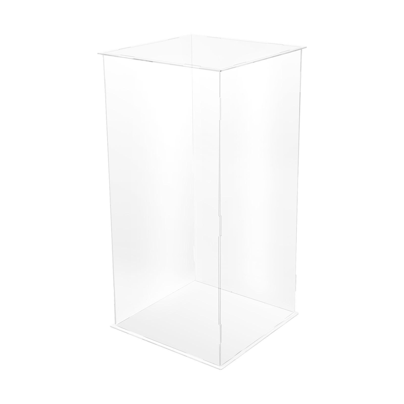 

Прозрачная акриловая подставка-витрина, выдерживает 3 кг, Современная кубическая витрина для дома, свадебного декора, для демонстрации цветов, украшений, коллекционных предметов чистый