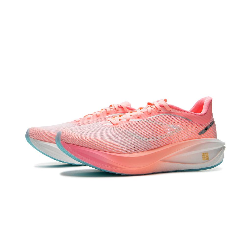 Li Ning Feidian 5 Challenger Textil, TPU Niedrig geschnitten Carbonplatte Freizeit Marathon Laufschuhe Herren Pink ARMV001-13