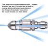 Water Jet High Pressure Sprayer Nozzle Clean Sewer 1/4" Stainless Steel Pressure Washer Quick Plug Drain Hose Nozzle Tool