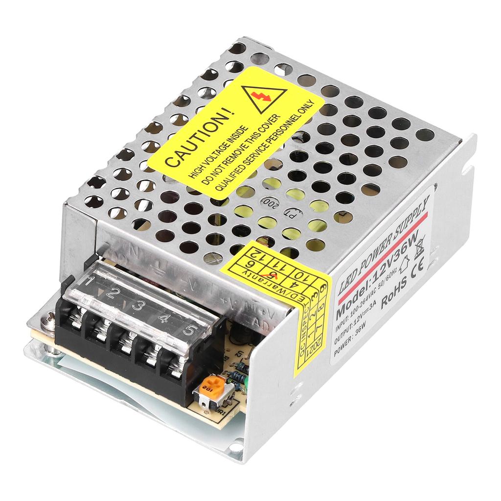 DC12V 36W 3A Switching Power Supply Converter Driver for LED Light Strip Security Camera System