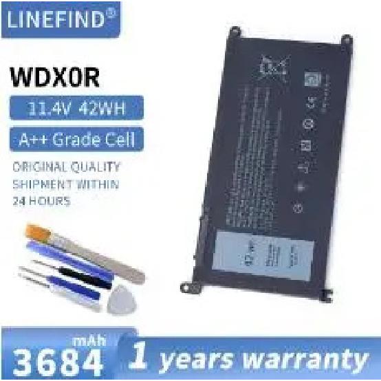 New Original 11.4V 42Wh Battery WDXOR WDX0R For Dell Inspiron 13 14 15 17 5000 7000 P69G001 5378 5379 5770 5570 P69G Vostro 5471