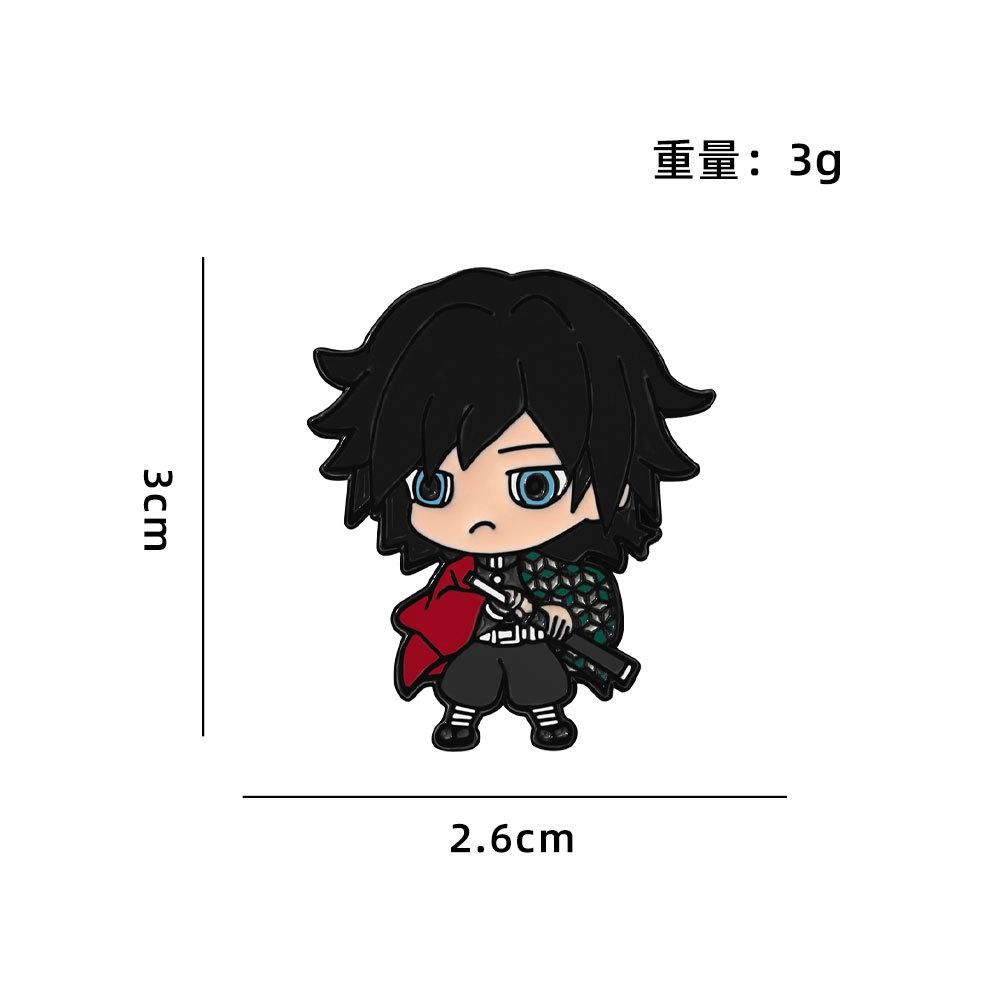 Cartoon Ghost Exterminator Comic Brooch Cute Anime COS Peripheral Memorial Props Makimen Tanujiro Badge