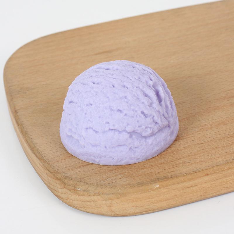 PVC Ice Cream Ball Dessert Prop for Display and Photography