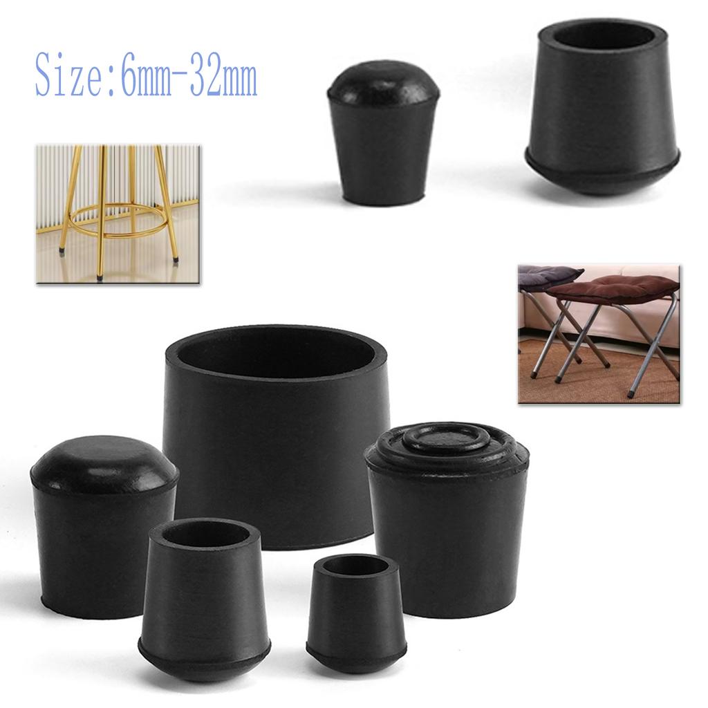 Round Furniture Foot Caps Chair Table Sofa Anti-Slip Silent Rubber Leg Pad Wooden Floor Anti-Scratch Protective Pad