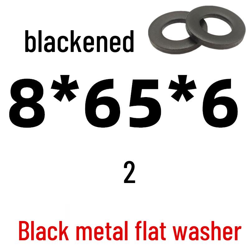 Thickened Black Iron Flat Washer for Screws, Non-standard Round Design