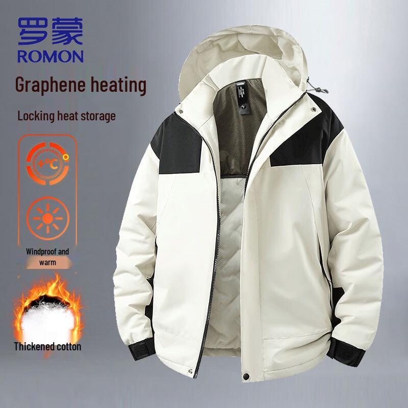 ROMON Graphene Winter Padded Jacket with Detachable Hood