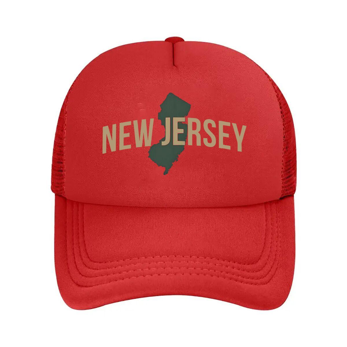 New Jersey State Pride Design Mesh Baseball Cap One Size