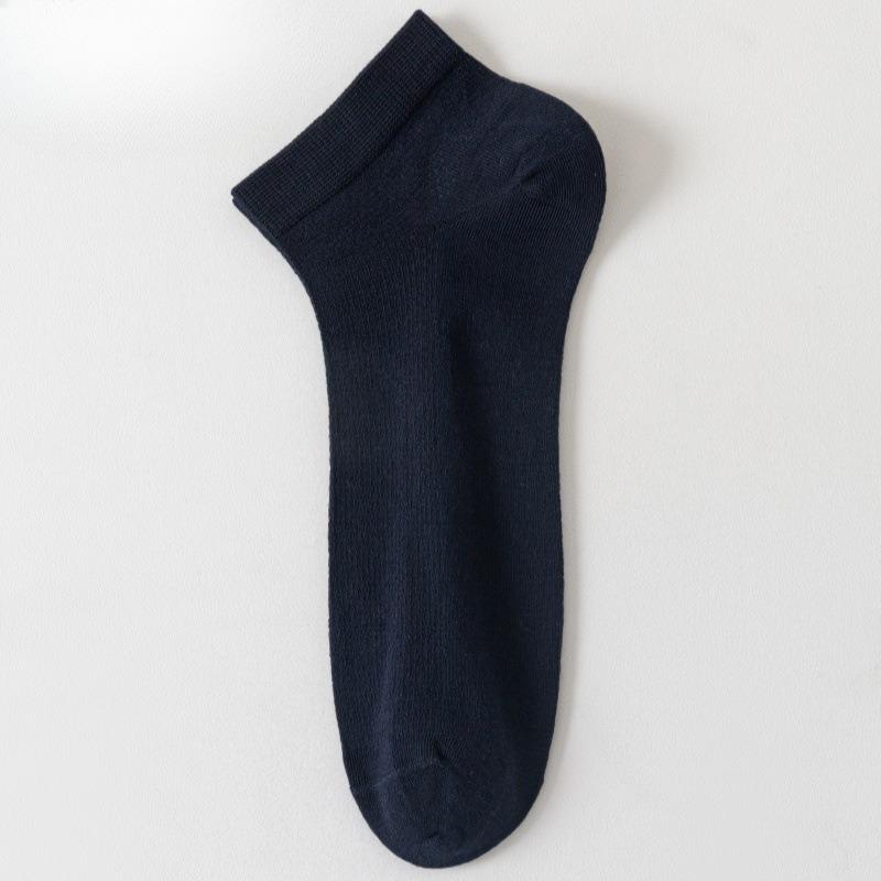 Silk Stockings for Men in Summer, Lightweight Short Socks, Antibacterial and Deodorizing, Shallow-cut Boat-shaped Socks, Mesh Short-tube Men's Socks