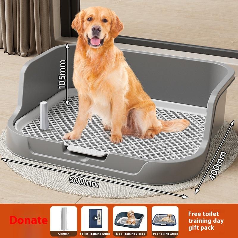 Toaletă de dresaj pentru câini, suport din plastic pentru urina de câine cu plasă detașabilă, tavă reutilizabilă pentru dresajul de câini pentru animale de companie