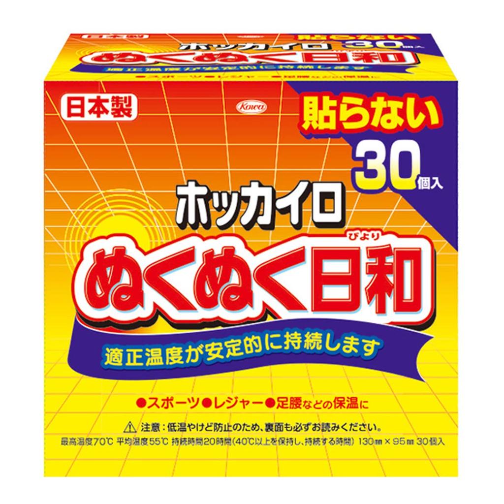Hokkairo Nukunuku Biyori Non-adhesive Regular 30 pieces
