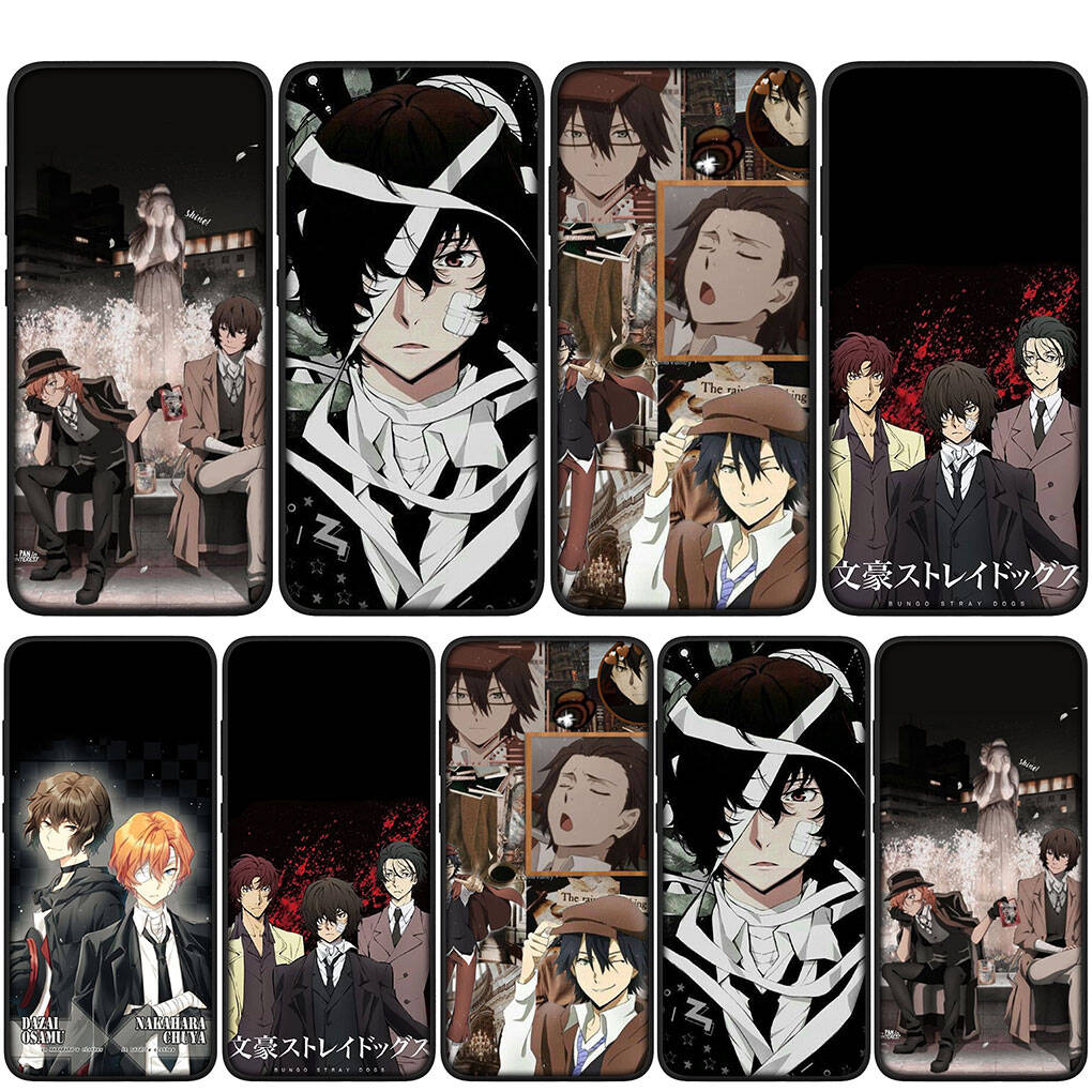 Husă pentru iPhone 17 16 15 Xiaomi Poco Redmi Note 14 13 12 11 Pro Samsung Galaxy S25 S24 S23 OPPO Huawei Bungou Stray Dogs Anime Husă Telefon Lentilă Cameră