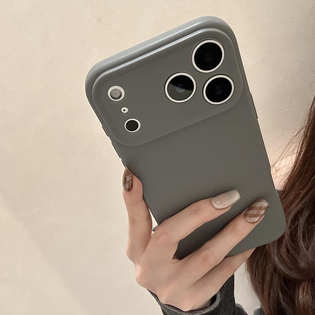Silicone Shockproof Phone Case for Iphone 17 Air 16 Pro Max 15 Plus 14 Pro 13 12 11 Camera Lens Protective Minimalist Fully-Covered Frosted Cover